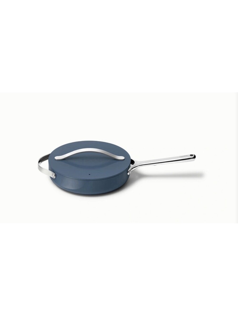 Caraway Stainless Steel Sauté Pan (3 Qt) w/Lid - 5-Ply Stainless Steel NAVY BLUE